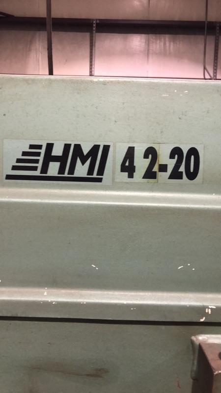 4" x 4" x 1/4" HMI #42-20, ironworker, 42 ton, 14" throat, 20" blade length, S/N 104-46-137 - Image 9