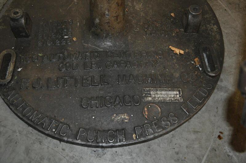300 lb. Littell, motorized uncoiler, 8" mandrel, 30" outside dimensions, 12"-20" ID, 4-arm mandrel, 1 keeper - Image 5