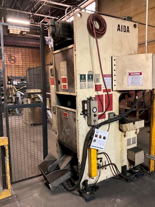 66 Ton, Aida #NC1-600(2)E, single crank gap frame press, 5.51" stroke, 11.8"Shut Height, 2.7"ram adj. - Image 5