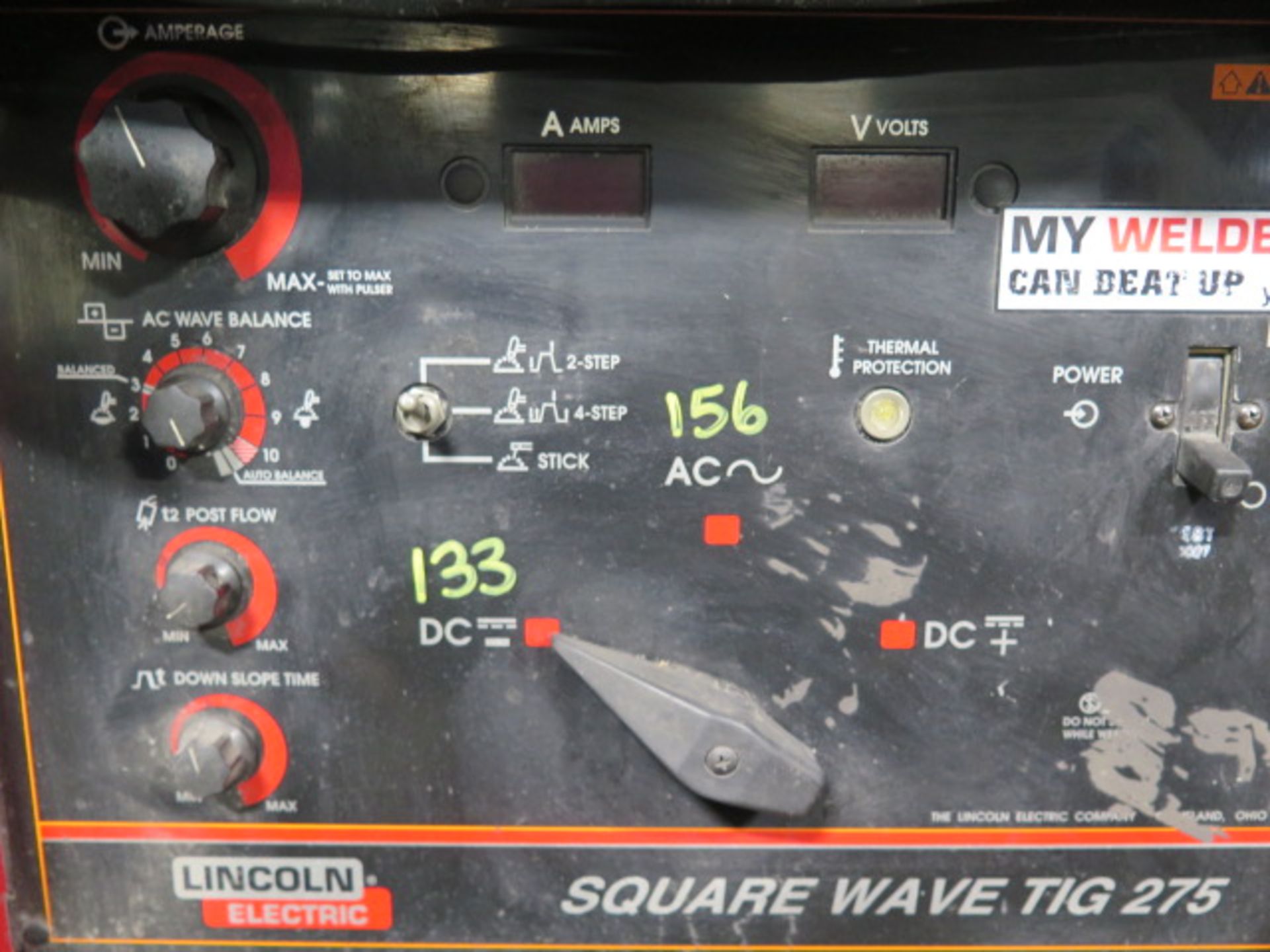 Lincoln #Square-Wave-275, TIG Welder w/ Tweco Cooler - Image 4