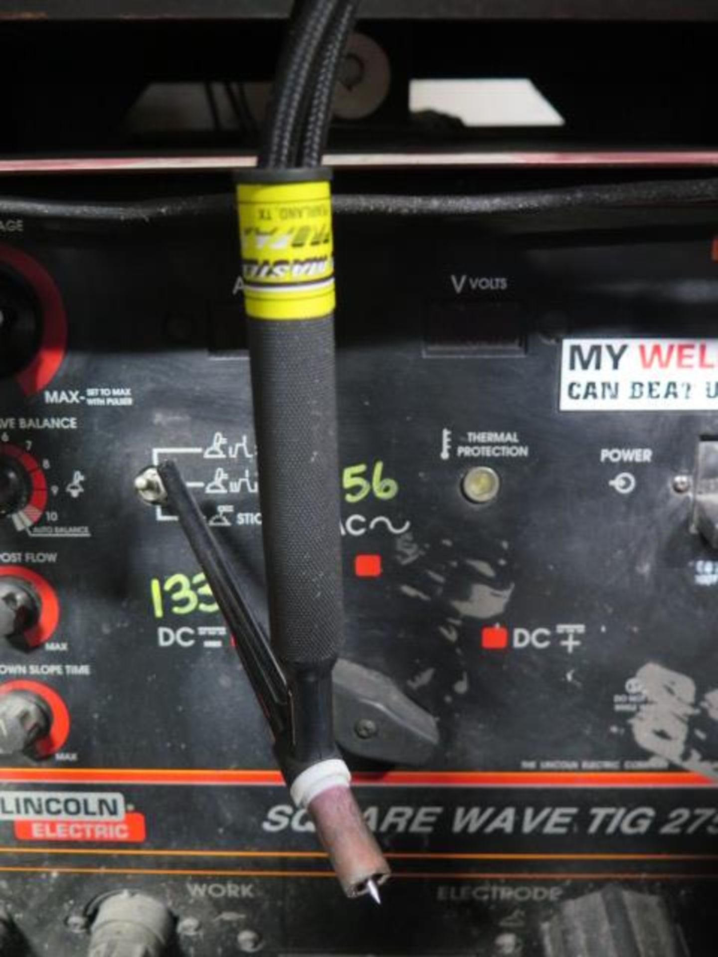 Lincoln #Square-Wave-275, TIG Welder w/ Tweco Cooler - Image 6