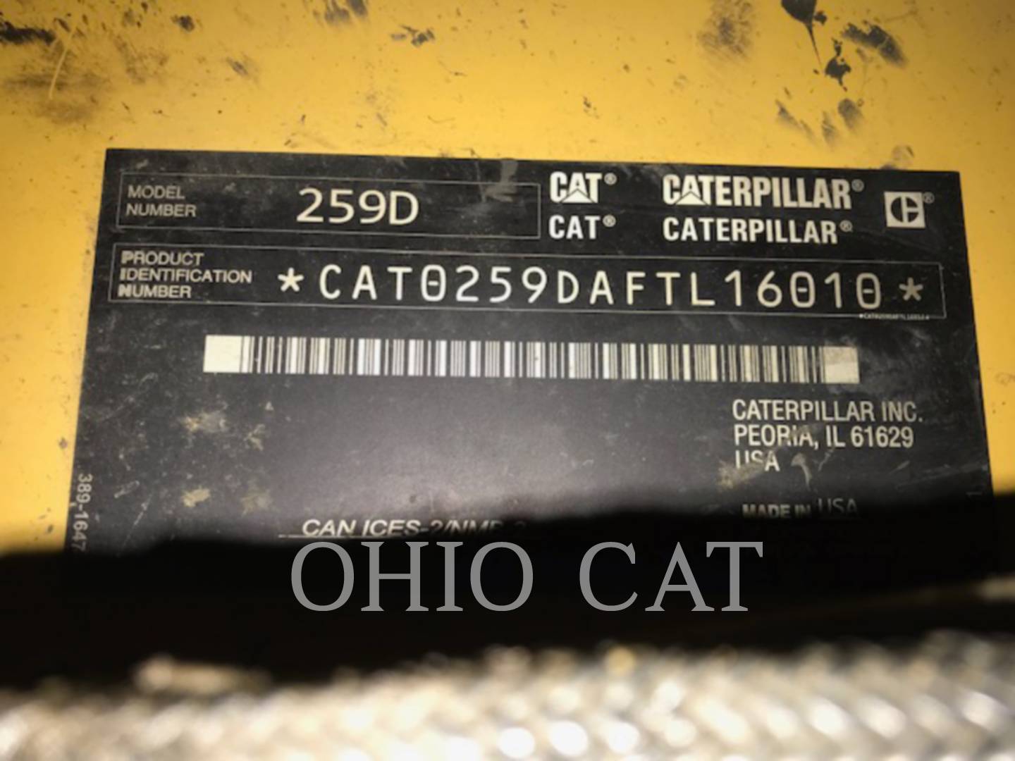 Cat 259D C3H2B, Skid Steer Loader, 1570 hours, S/N: FTL16010, 2018 - Image 5