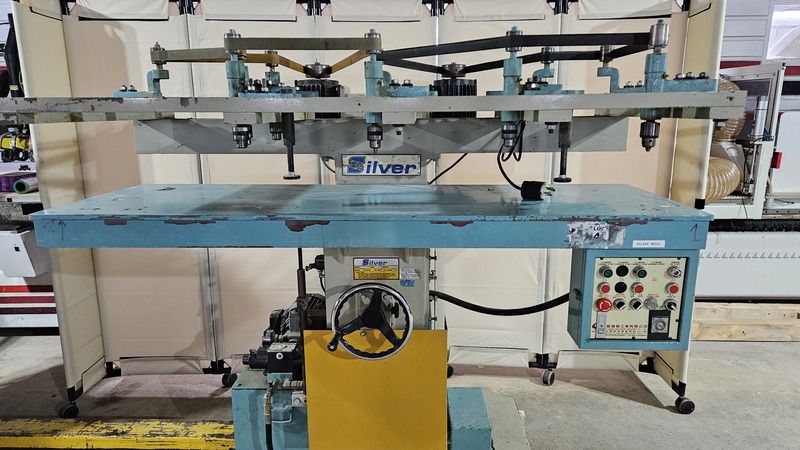 Silver #SV-206, multiple spindle boring machine, 2 HP, spring loaded hold down, 2003 - Image 2