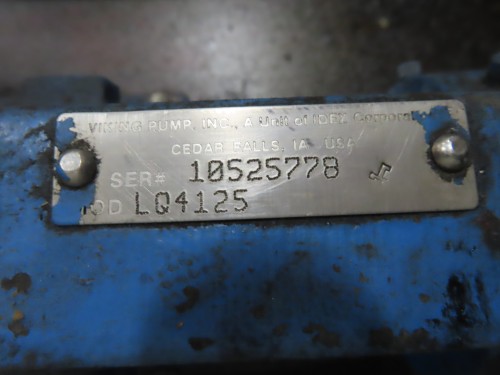 2" Viking #LQ4125, gear pump, 5 HP explosion proof 230/460 motor, serial #10525778 - Image 2
