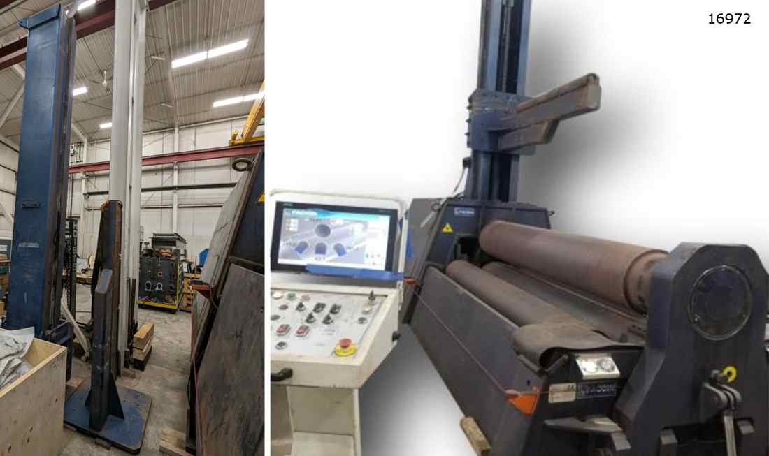 120" x 1.42" Faccin #4HEL-3146, 4-roll plate bending roll, 2016 - Image 6