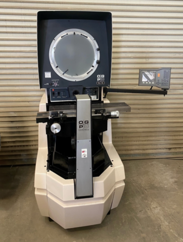 14" OGP #XL-14C, optical comparator, 6-1/2" x27" table, surface reflection, Heidenhain ND-120 digital read out - Image 1