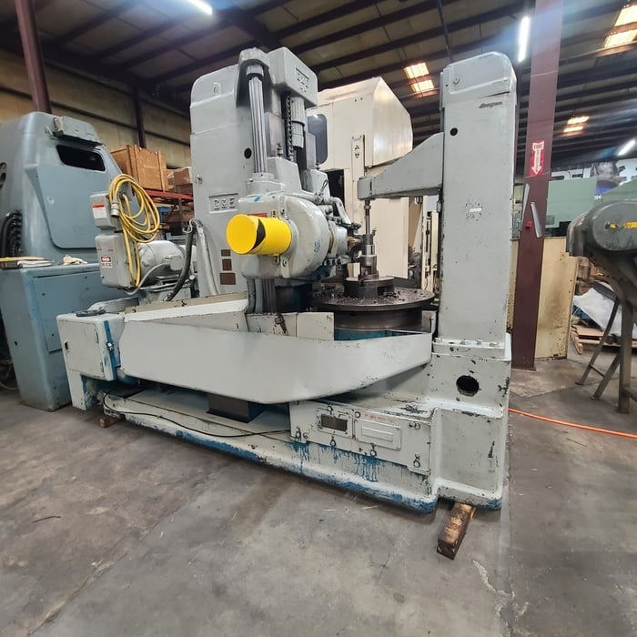 Gould & Eberhardt #48H, vertical gear hobber, 48" dia. capacity, 2 DP, hob arbors, tailstock - Image 3