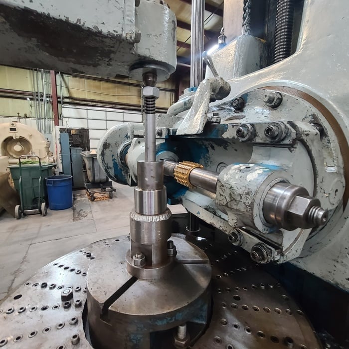 Gould & Eberhardt #48H, vertical gear hobber, 48" dia. capacity, 2 DP, hob arbors, tailstock - Image 6