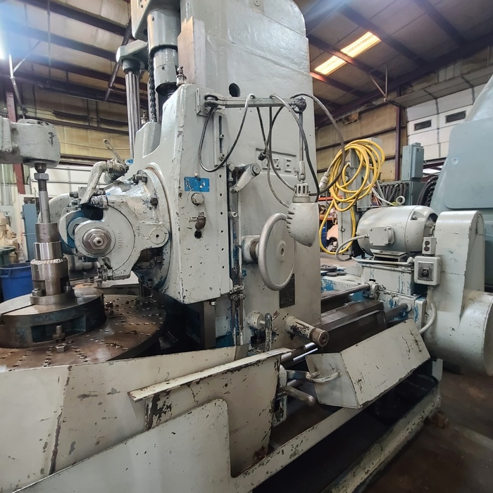 Gould & Eberhardt #48H, vertical gear hobber, 48" dia. capacity, 2 DP, hob arbors, tailstock - Image 7