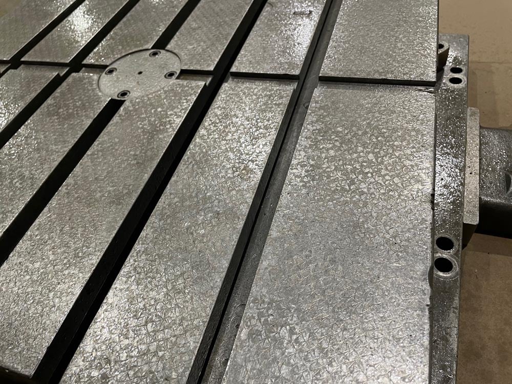 26" x 26" DeVlieg, airlift index table, T-slotted - Image 2