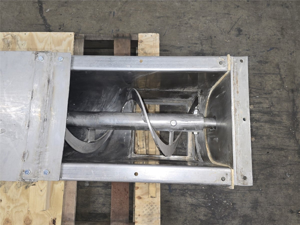9" diameter x 6.8' long, olmarc packaging screw/auger convey, serial #3388 - Image 10
