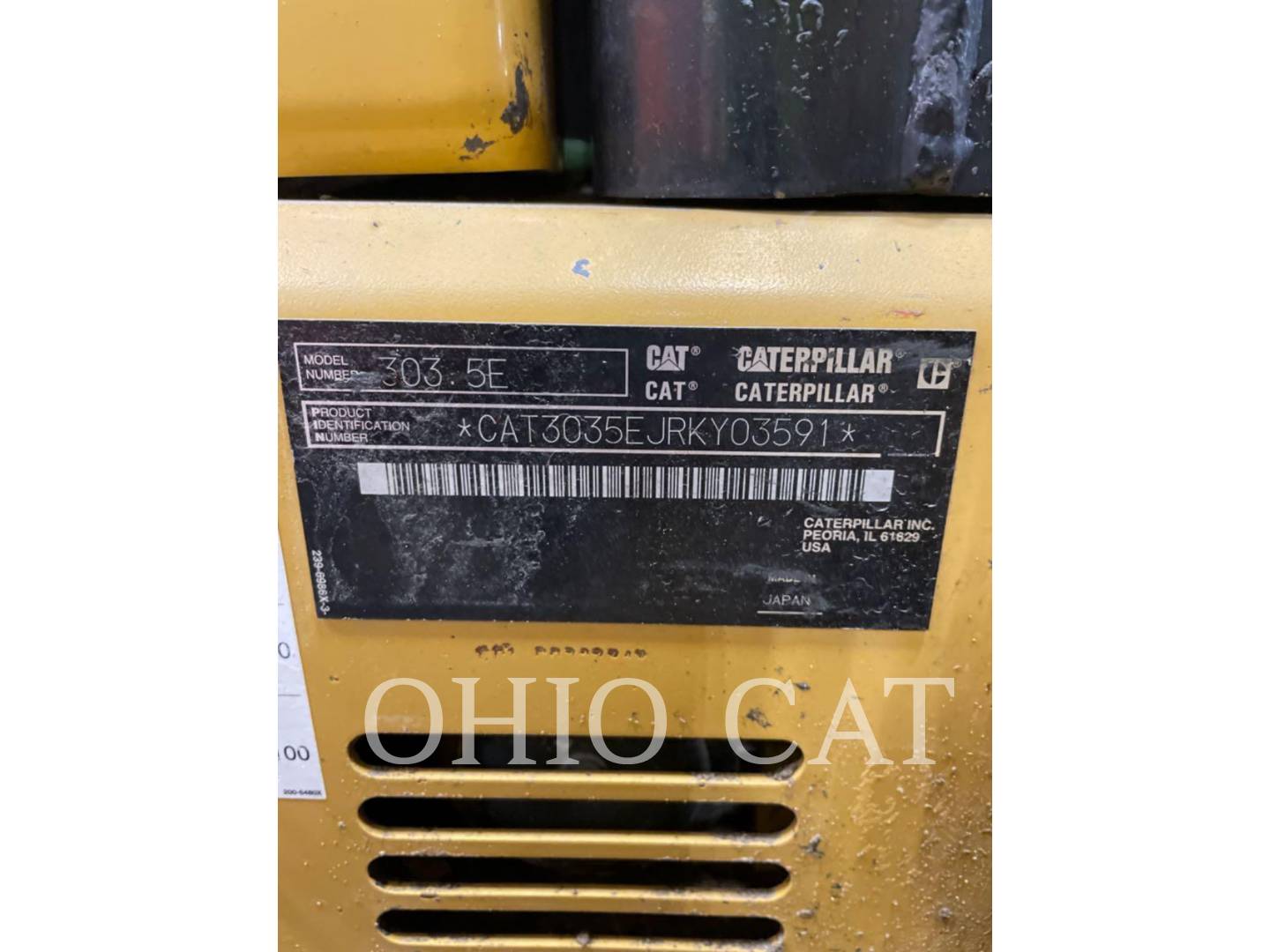 Caterpillar 303.5E, Crawler Excavator, 1703 hours, S/N: RKY03591, 2014 - Image 4