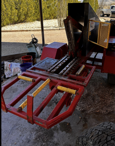Desco #2500, hydraulic tire shear, one man operation, removable tongue, 2 hand controls - Image 3