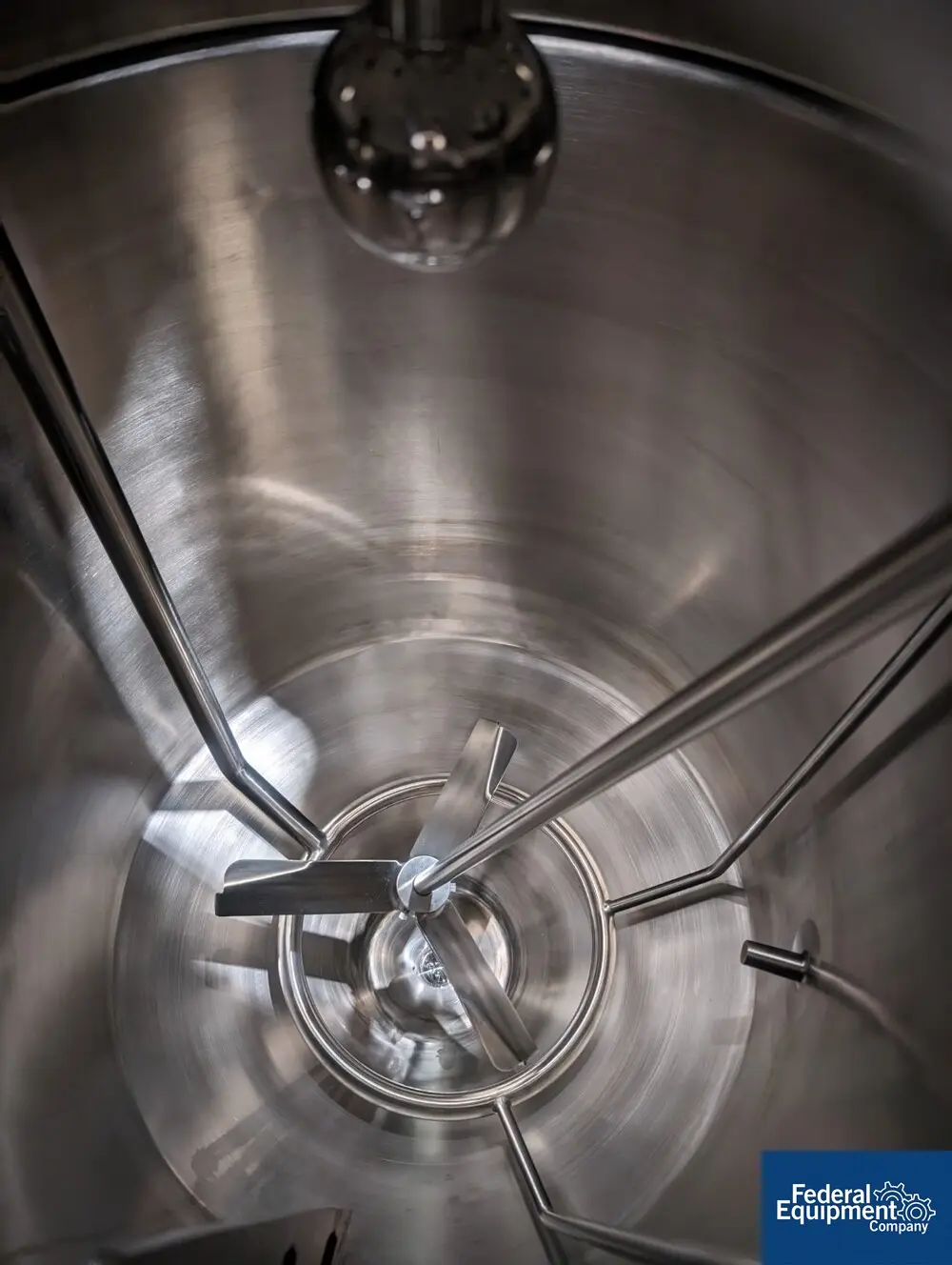 42 gallon Highland Agitated Receiver Tank, 316 Stainless Steel, 160 Liter, 24" diameter x 24" straight side - Image 6