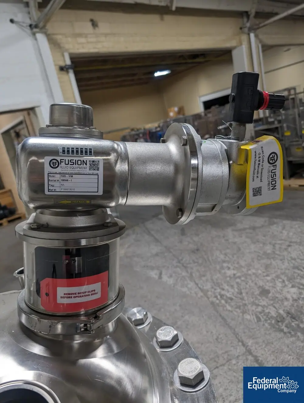 42 gallon Highland Agitated Receiver Tank, 316 Stainless Steel, 160 Liter, 24" diameter x 24" straight side - Image 7
