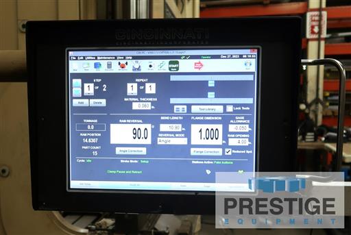 350 Ton, Cincinnati #350CBII-12, 168" OA, 150" between housing, 16" stroke, 3-Axis PC based touch screen - Image 4