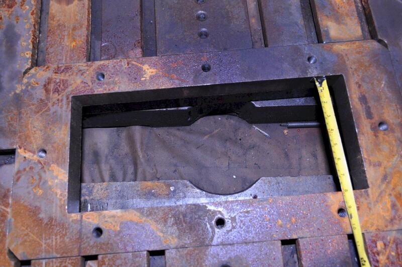 48" L x 31" width x 5" H, T-Slotted Bolster Plate, 12" x 36" hole in center - Image 6