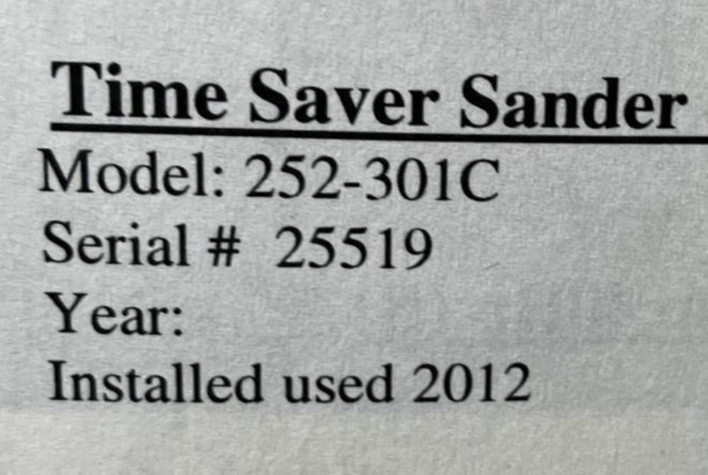 Timesavers #252-301C, 2" Head Belt Grinder Sander, S/N 25519, 2012 - Image 5