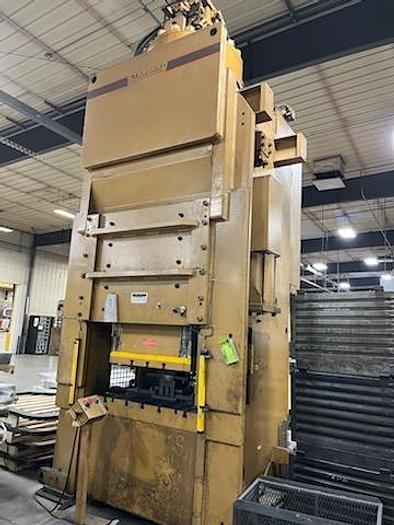 700 Ton, Standard #DCSS700, straight side double crank press, 12" stroke, 55" BH, 21" open, 55" x40" bed, 2003 - Image 2