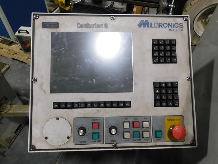 15" x 36" Milltronics #ML15, 3-jaw chuck, 3-1/8" hole, Centurion 6, 8 turret, 20-3000 RPM, 7 HP, 2004 - Image 4