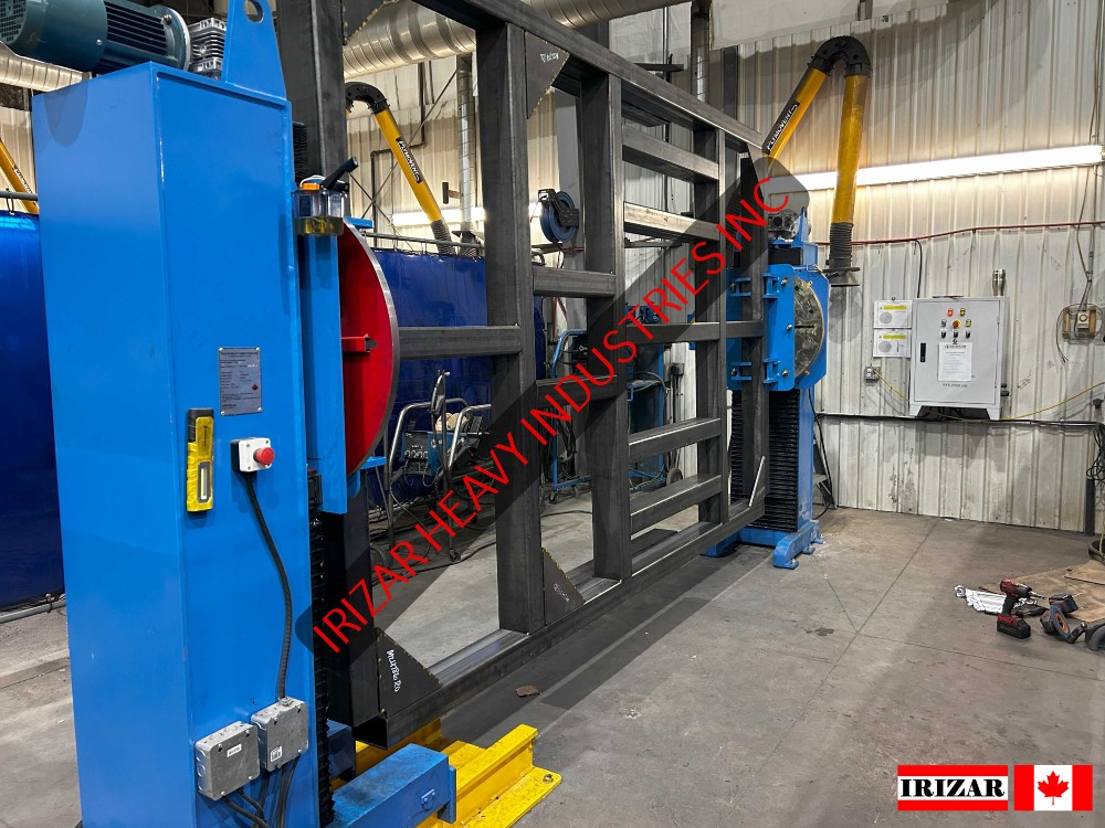 22000 lb. Irizar #HT-10, head and tailstock, 27.5" stroke, motorized - Image 2
