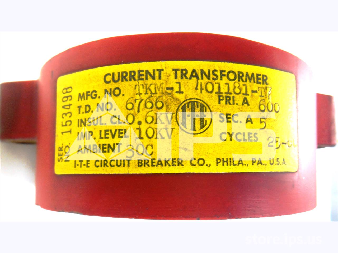 ITE Tkm-1 Current Transformer 600:5 For K-line Switchgear - Image 2