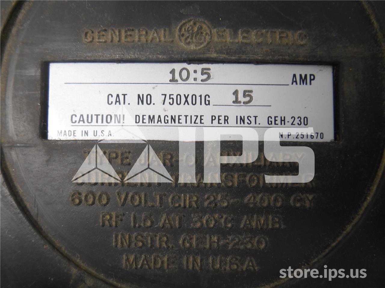 GE Jar-0 Current Transformer 10:5 Encapsulated, Can Type - Image 3