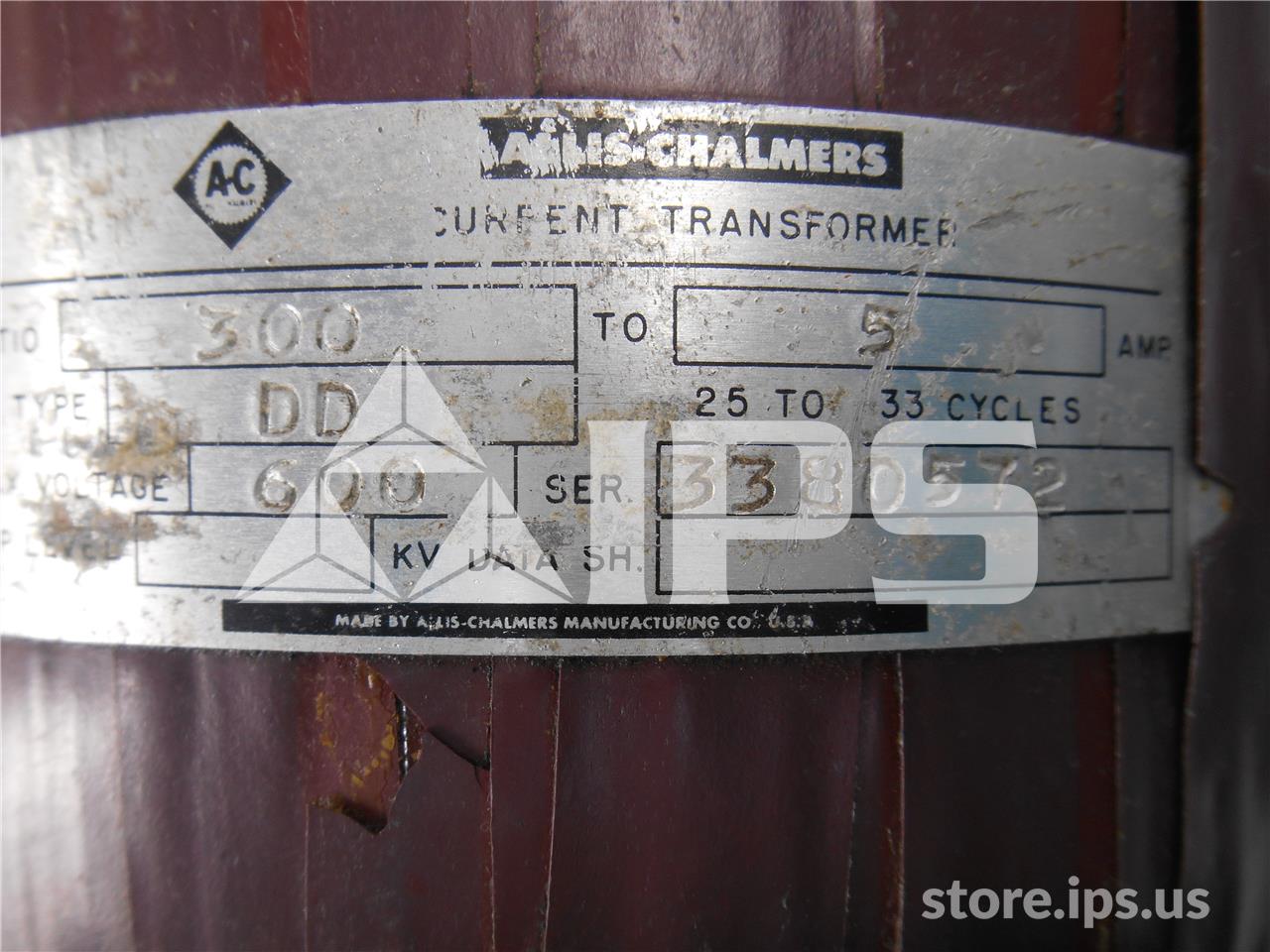 AC Dd Current Transformer 300:5 Window, 5 KV - Image 2