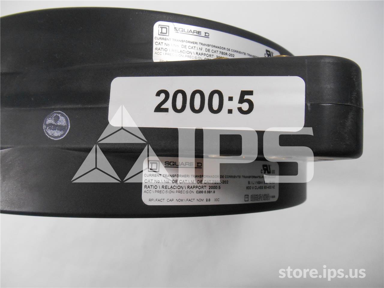 Square D Model 780 Current Transformer 2000:5 C200 - Image 2