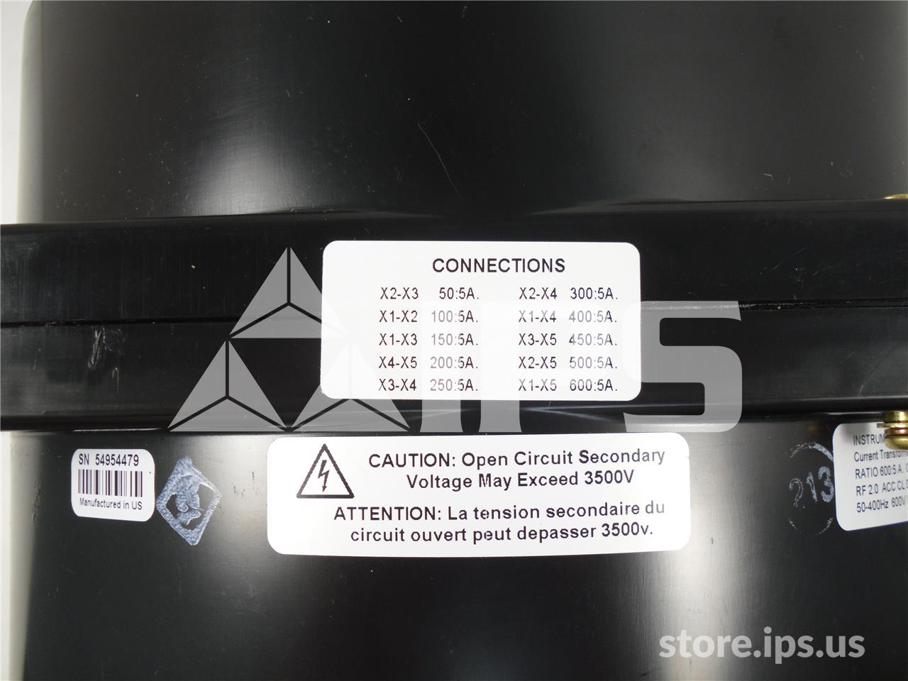 Iti Model 786mr Multi Ratio Current Transformer 600:5 New - Image 2