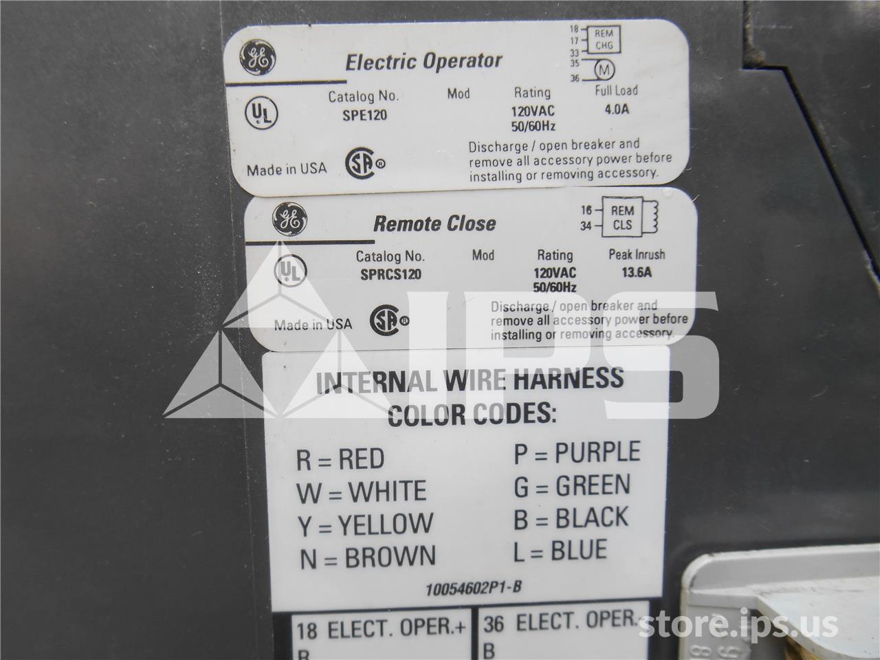 2000 Amps GE Ssf Power Break Ii Eo/ Bi (ssf20) Parts Unit, 120 Volts AC Control, Power Plus Lsi, 2000 Amps - Image 2