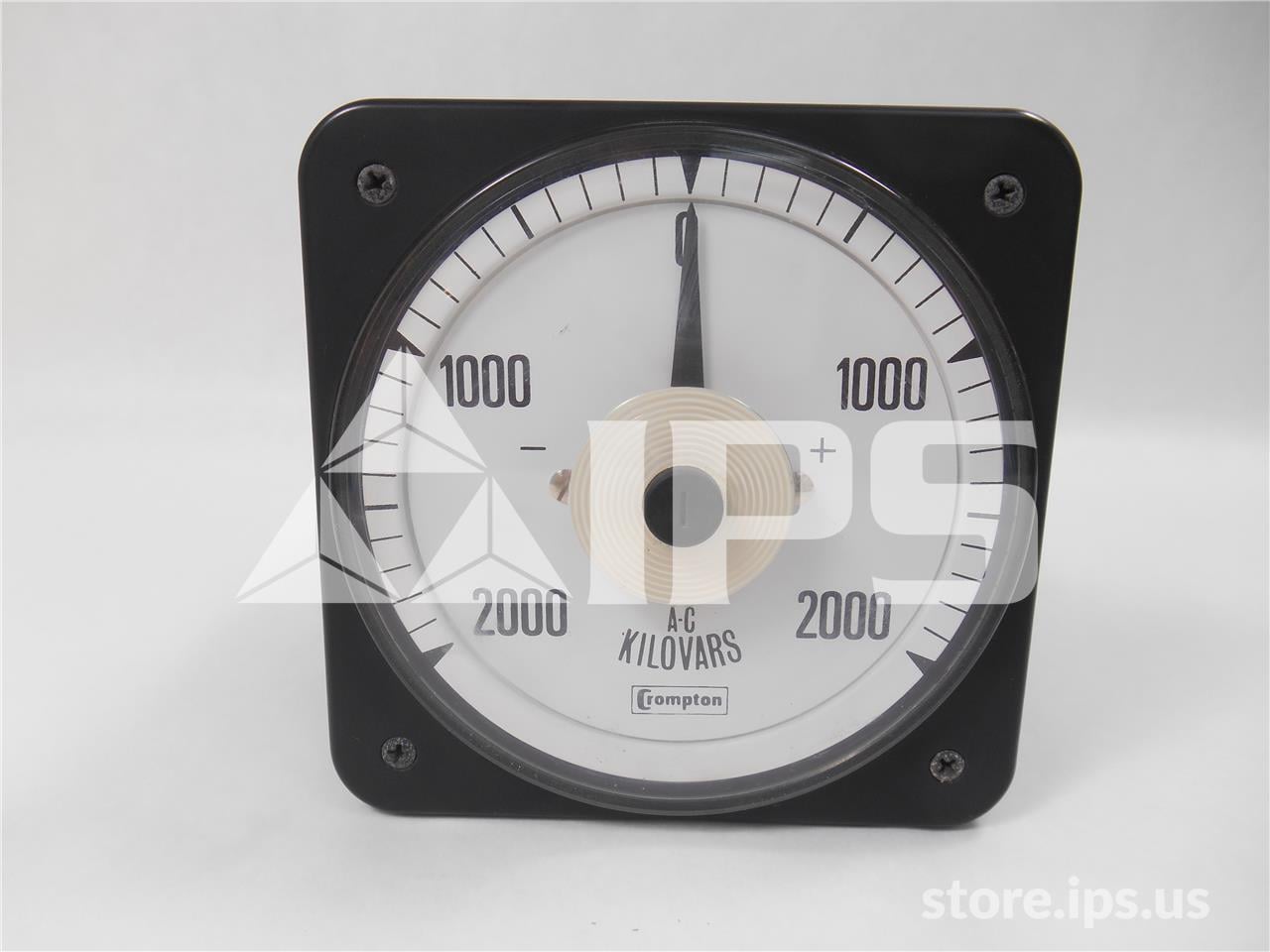 Crompton Switchboard Kilovar Meter 2k-0-2k, 120vac, 5 Amps - Image 1