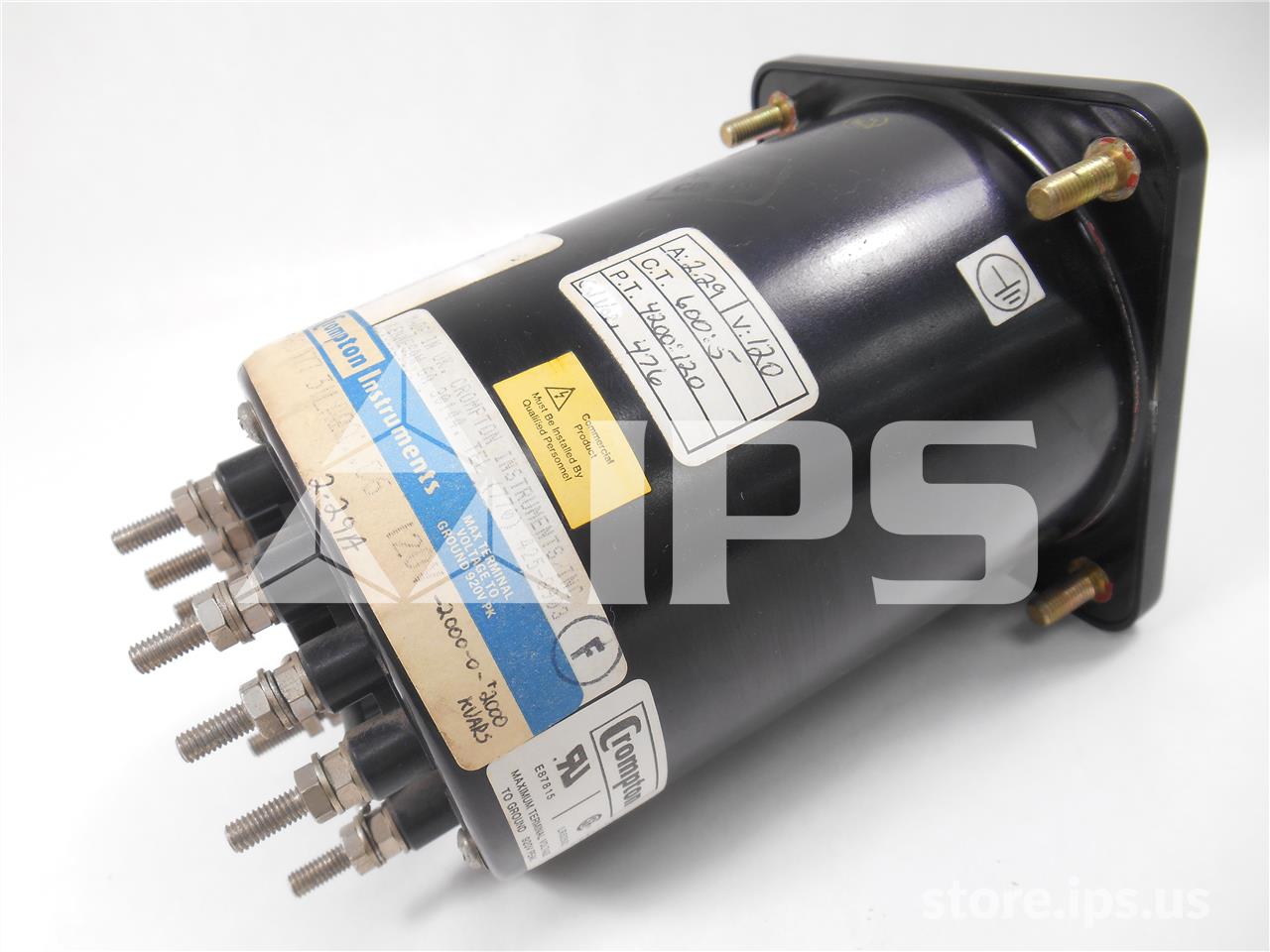 Crompton Switchboard Kilovar Meter 2k-0-2k, 120vac, 5 Amps - Image 2