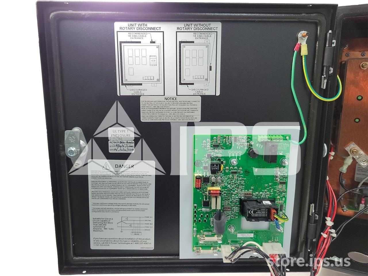Square D Asco 500 Series Surge Protective Device (spd) 277/480v Three Phase Wye, 400k Amps Surge Rating Per - Image 3