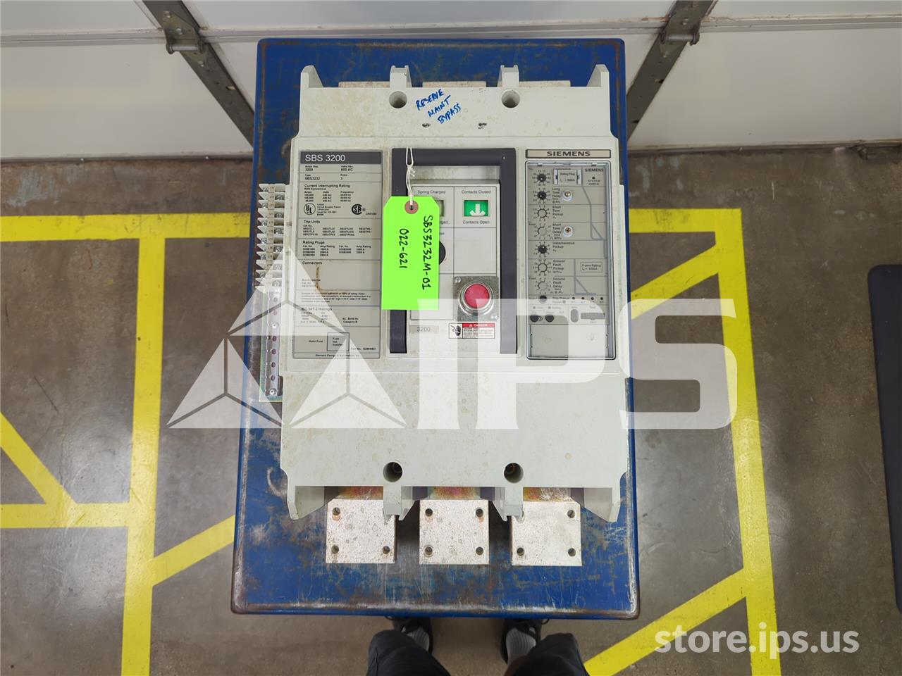 3200 Amps Sa Sbs 3200 Mo/bi (sbs32) 24 Volts DC Shunt Trip, Sb32tli, 3000 Amps Rp - Image 1