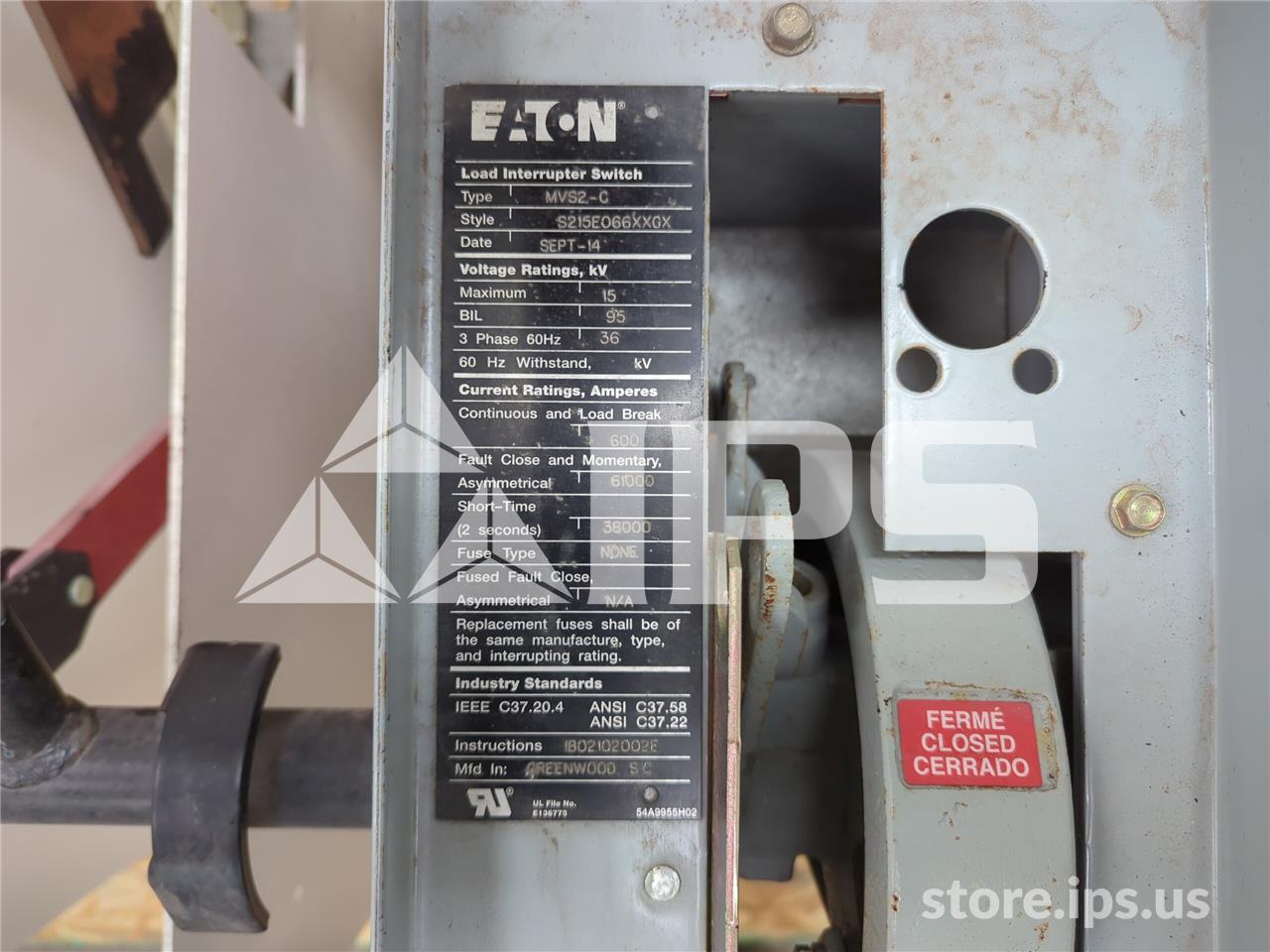 600 Amps Ch Mvs2-c Load Interrupter Switch Component 15kv, 61ka, 95 KV Bil - Image 3