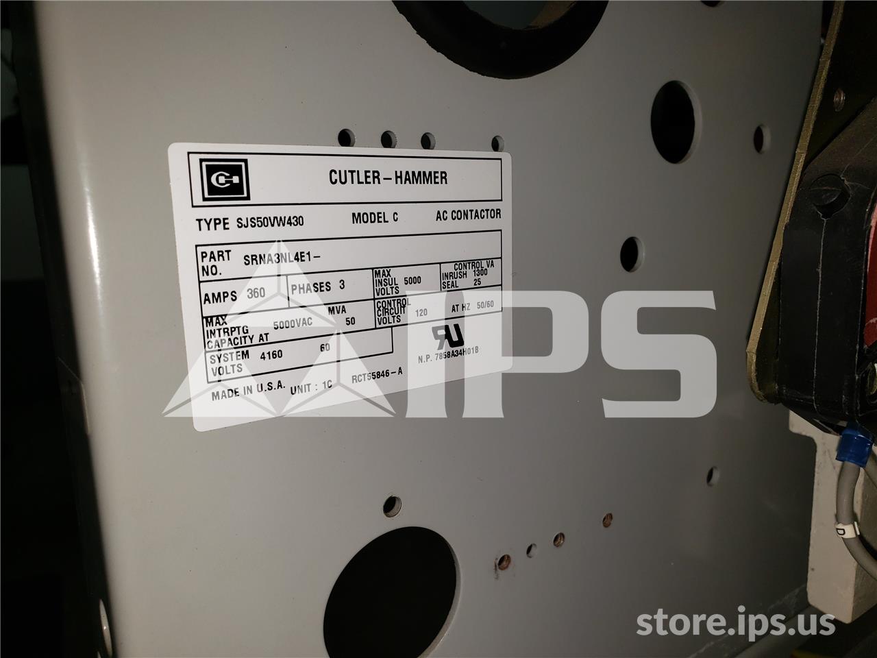 400 Amps Ch Ampgard Sjs Vacuum Contactor 120 Volts AC Control - Image 4