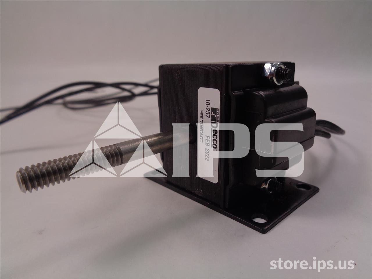 Decco 120 Volts AC Horizontal Pull Solenoid Assembly New With Plunger, U-stack, And Mounting - Image 2