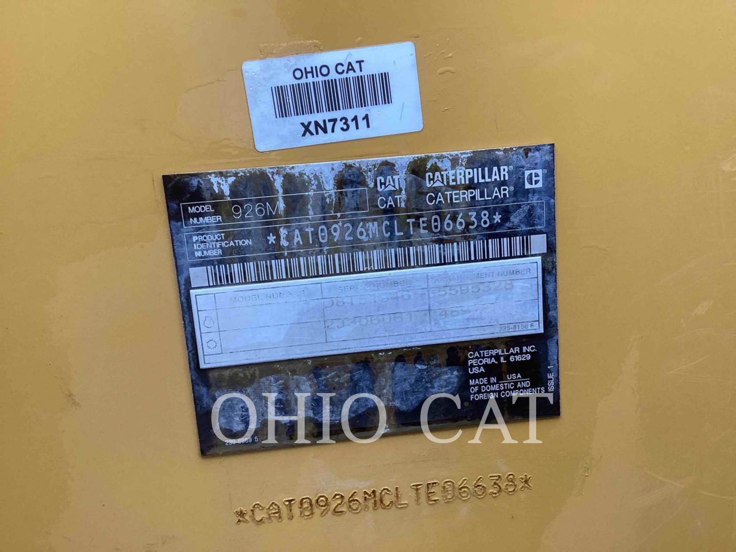 Cat 926M, Wheel Loader, 2914 hours, S/N: LTE06638, 2019 - Image 6