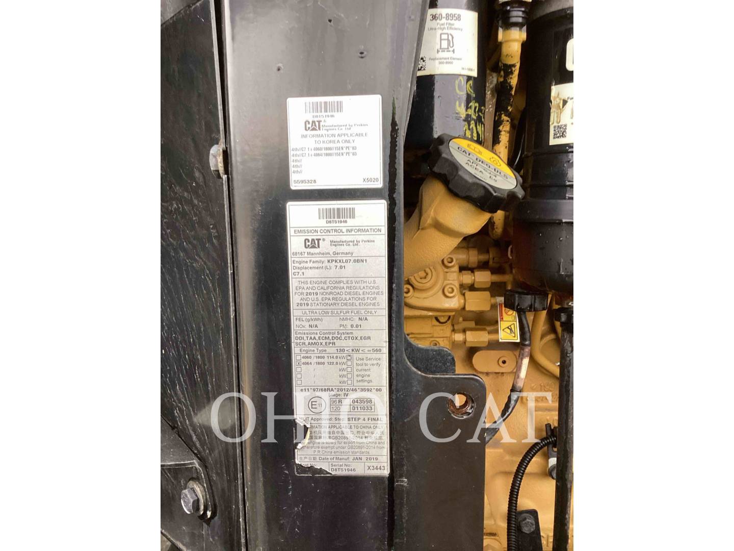 Cat 926M, Wheel Loader, 2914 hours, S/N: LTE06638, 2019 - Image 8