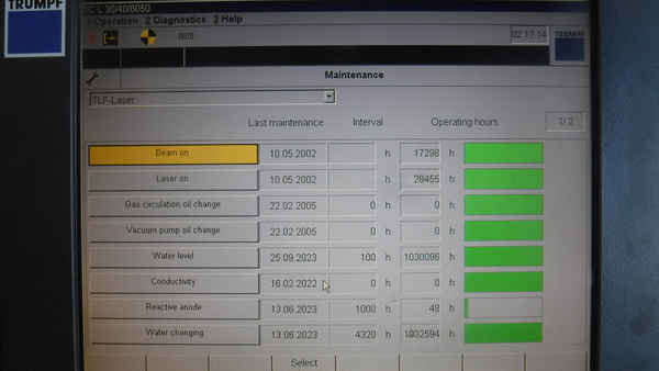Trumpf #4050, Laser Cutting System, 5000 watt, 80" x160" bed, Siemens 840D CNC Control - Image 2