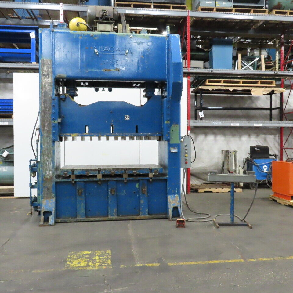 130 Ton, Niagara #68E, Double Crank Stamping Press 480V 3Ph 8" Stroke Tested - Image 1