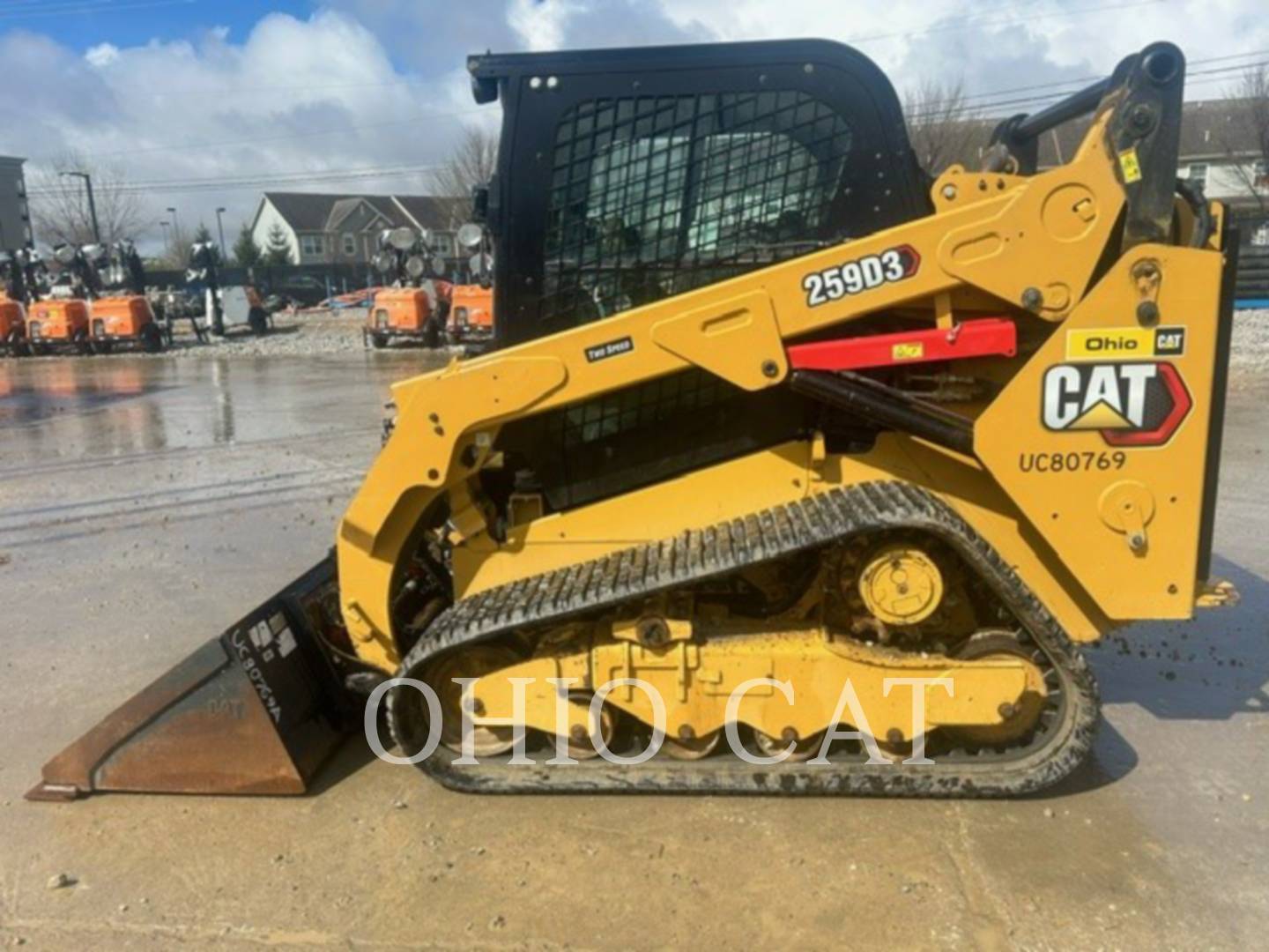 Cat 259D3 C3H2, Skid Steer Loader, 1390 hours, S/N: CW912736, 2021 - Image 9