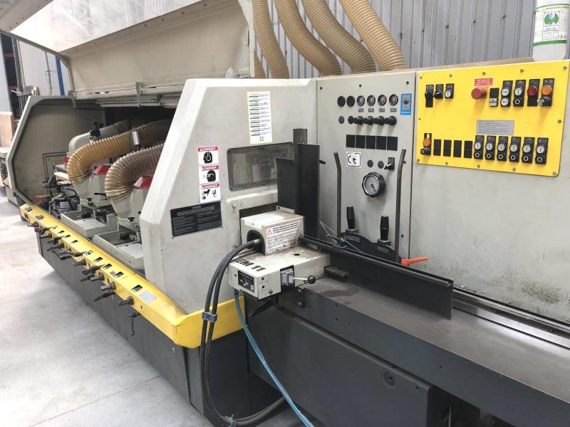 Weinig #Unimat-23-EL, feed through moulder, 6-head, 9-1/6" x4-3/4" capacity, 1-9/16" spindle, 20-118 FPM, 2000 - Image 1
