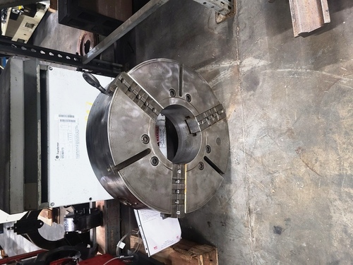 24" 3-Jaw Chuck, 9-1/4" thru hole, A1-5 - Image 1