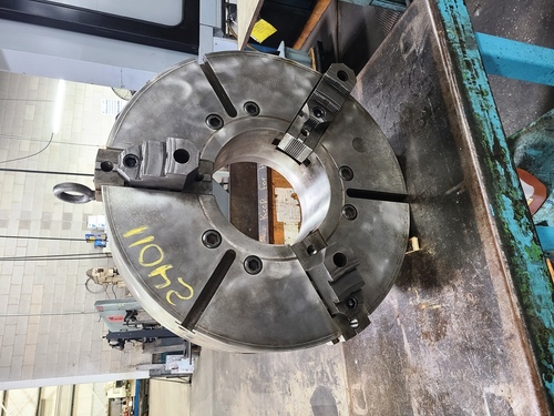 24" 3-Jaw Chuck, 9-1/4" thru hole, A1-5 - Image 2