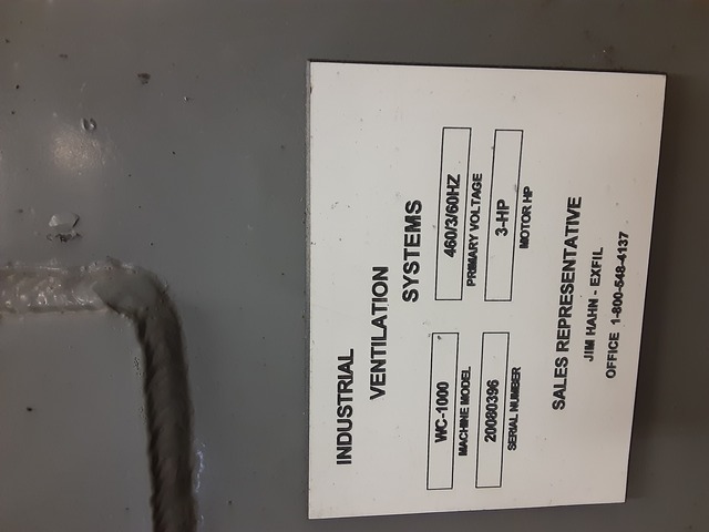 1000 cfm IVS #WC-1000, Wet Collector - Image 2