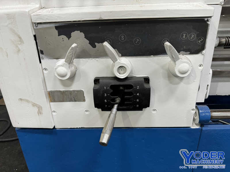 20"/24" x 57" Milltronics #HML2060, engine lathe, 12" gap length, 3" hole, 30-2200 RPM, thread dial, taper - Image 9