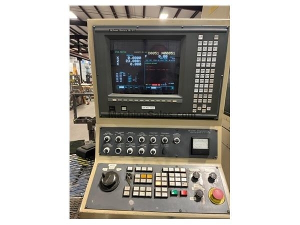30" Heinemann #DN-400, hollow spindle CNC lathe, 12" hole, 100 HP, air chuck, tool holder rail w/ATC, Fanuc - Image 3