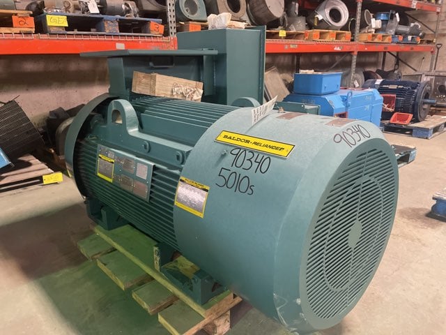 400 HP 3600 RPM Baldor Reliance, Frame 5010S, TEFC BB, 460 Volts, New Surplus - Image 2
